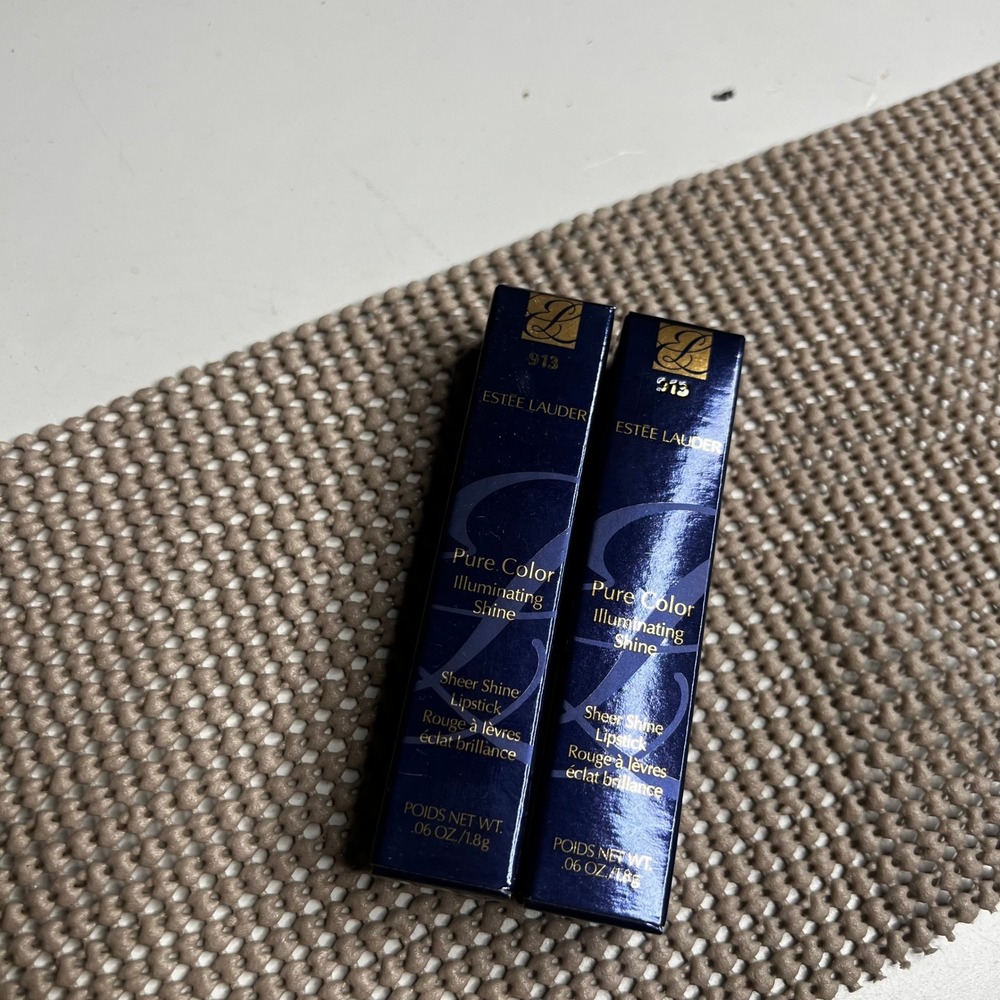 Estee Lauder Pure Color Illuminating Shine Lipstick 913 Genius Set‎ of 2 New